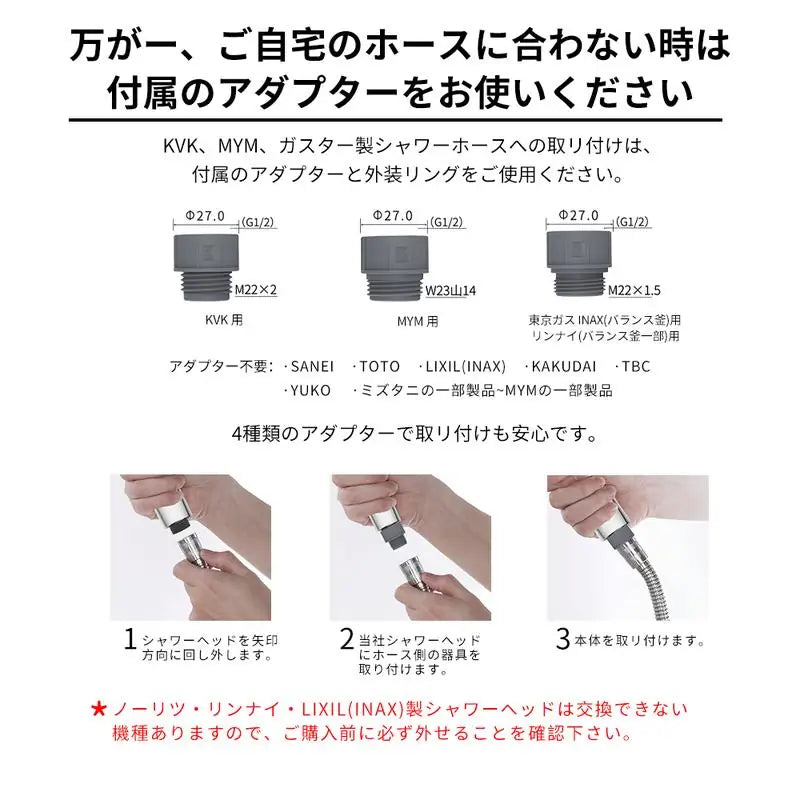 ホンワリ マイクロナノバブルシャワーヘッド|高水圧×節水92%