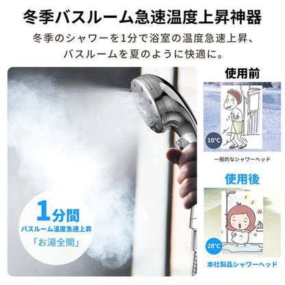 ホンワリ マイクロナノバブルシャワーヘッド｜高水圧×節水92％