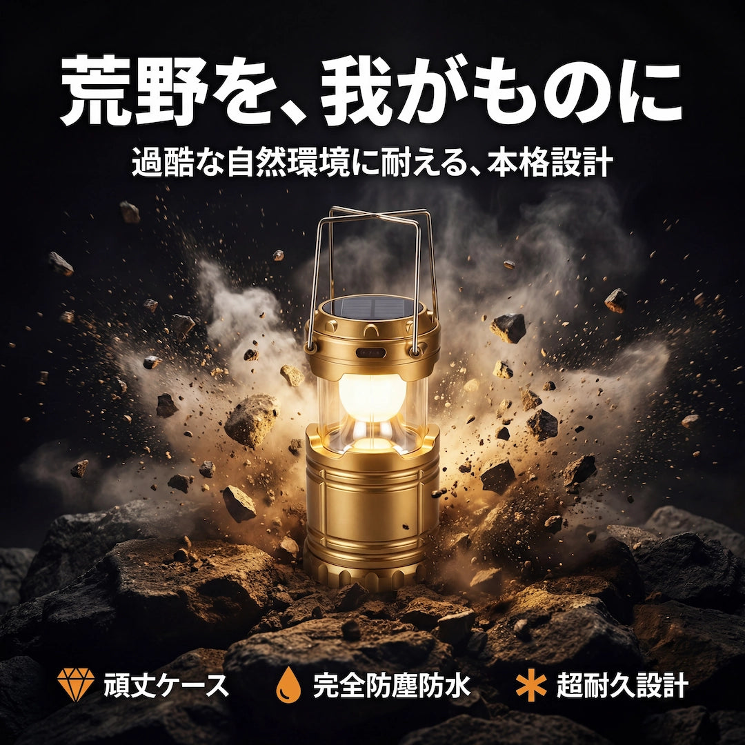 ソラノアカリ 伸縮式ソーラーランタン